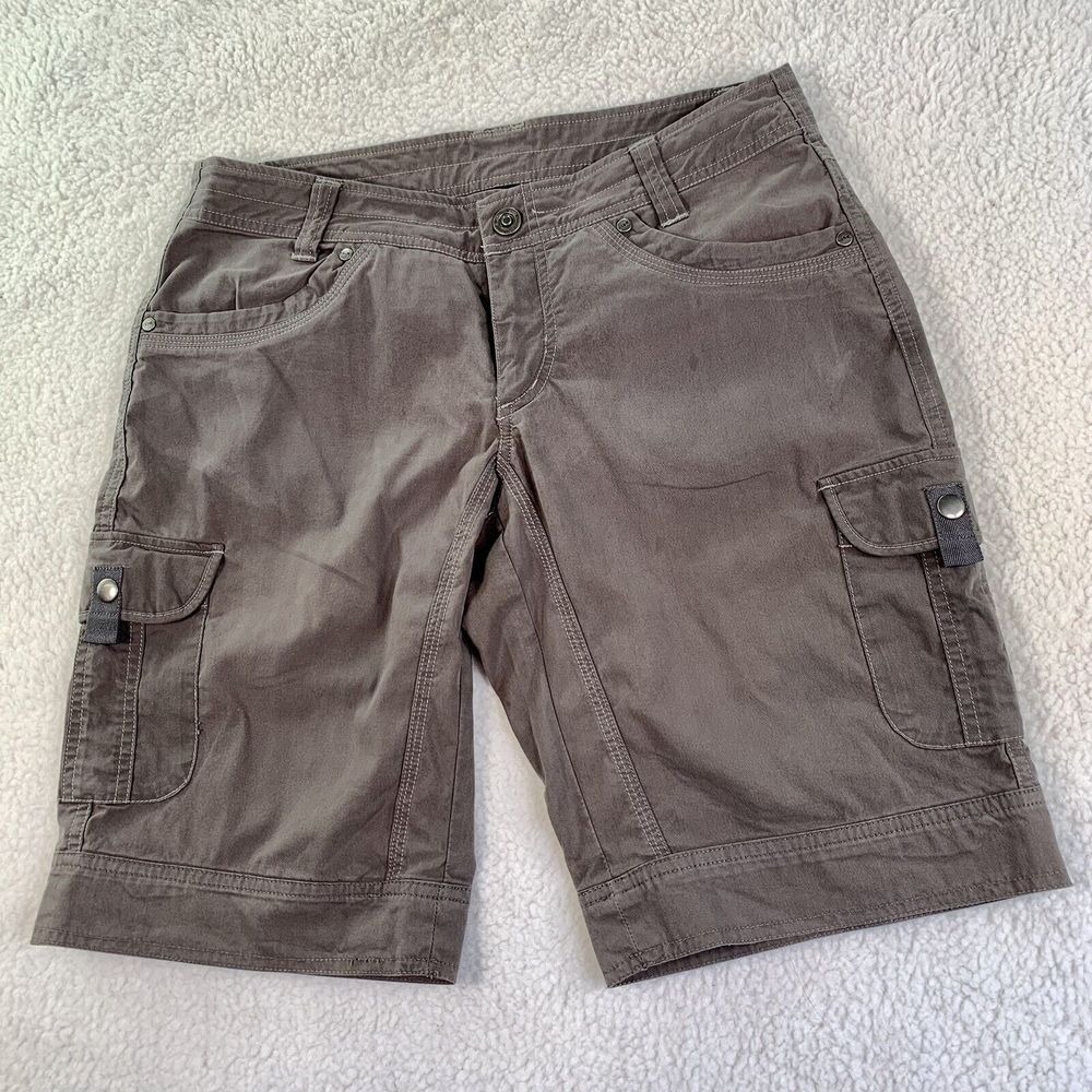 KUHL Cargo Shorts  Women's  Nylon Stretch 6 Pockets Hiking Outdoor